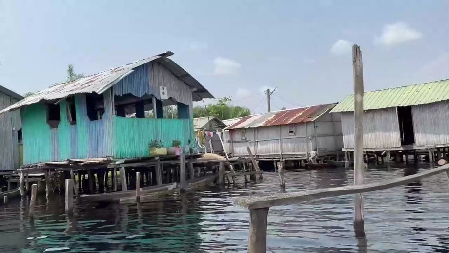 The village on  the river